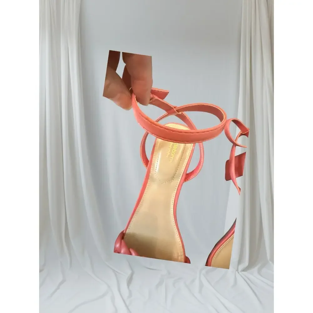 Liz Claiborne Refined Comfort Pink Ankle Stap Sandals 9.5M